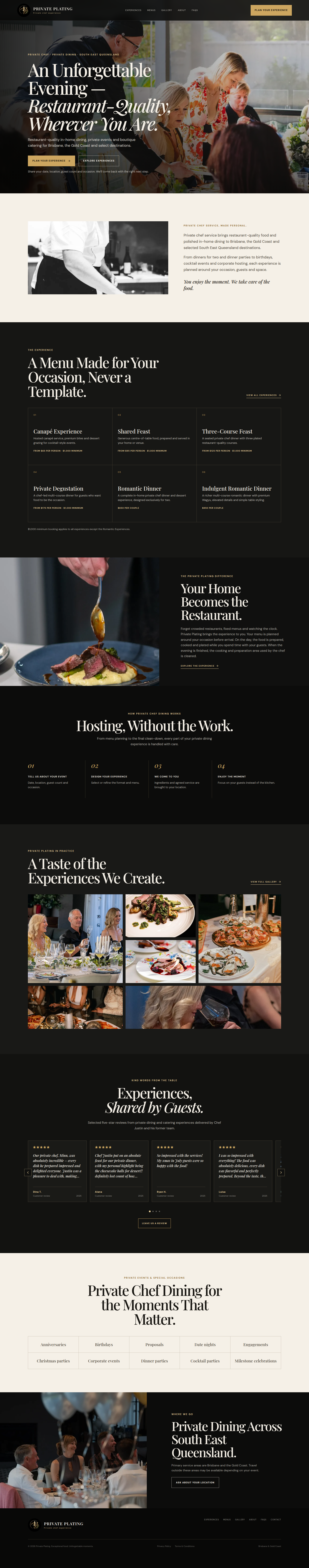 Private Plating full site screenshot
