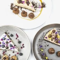 The Cheesecake Man Melbourne Facebook post featuring cheesecake dessert
